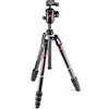 Manfrotto MKBFRTC4GT-BHUS Befree Advanced Travel Tripod, Twist Lock with Ball Head for Canon, Nikon, Sony, DSLR, CSC, Mirrorless, Up to 10 kg, Lightweight with Tripod Bag, Carbon, Black, Black/Silver