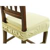 Zucchissime EGIDIOSRL Set 6 Cuscini + Omaggio EGIDIO (Strofinaccio Digitale NAPOLI PIERRE CARDIN O POUF DIGITALE AMERICA) Coprisedia Sfoderabile Imbottiti Con Molla (Misura 40x40 cm) (Beige)