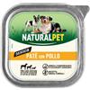 NaturalPet Dog Senior Patè Gluten Free 150 gr - Pollo Cibo Umido per Cani