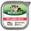 NaturalPet Dog Adult Patè 150 gr Manzo e vitello - 1° ORDINE? 20% di sconto SU BRAND ESCLUSIVI, codice BZR20