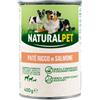 NaturalPet Dog Adult Patè All Breeds 400 gr - Salmone - 1° ORDINE? scegli lo sconto BZR5 / BZR20 + 200 punti fedeltà