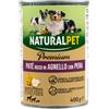 NaturalPet Premium Dog Adult Patè 400 gr - Agnello con pera - 1° ORDINE? scegli lo sconto BZR5 / BZR20 + 200 punti fedeltà