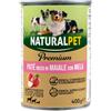 NaturalPet Premium Dog Adult Patè 400 gr - Maiale con mela - 1° ORDINE? scegli lo sconto BZR5 / BZR20 + 200 punti fedeltà