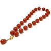 DodiGioielli.it DodiGioielli Collana Girocollo Donna Palline 14 mm Corallo Rosso Sardegna | Lunghezza 52 cm - Chiusura Dorata - Made in Italy - Nichel Free