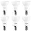 DiCUNO Lampadina LED E14, 5W equivalente a 50W, Lampadina riflettore R50 con attacco a vite piccolo, Luce bianca calda 2700K, 550LM, Non dimmerabile, CRI90, Angolo di emissione 120°, 6 Pezzi