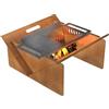 GZLVSOW Spliced Fire Pit with Grill 3 mm Thick Corten Steel Spliced Fire Pit Backyard Patio Garden Suitable for Outdoor Wood Burning Outdoor Party (Large)