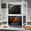 Mobile Da Cucina Salvaspazio, Mensola Per Forno Microonde, Struttura  Acciaio E 2 Cestello Rete Metallica, Ripiani Portaoggetti, Stile  Industriale, Scaffalatura Legno E Metallo,A,80 * 30 * 80CM : :  Casa e cucina