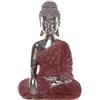 Puckator Thai Buddha - Statuetta Metallica da Meditazione, in Resina, Multicolore, Altezza 21 cm, Larghezza 14 cm, profondità 10 cm