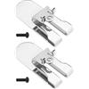 eMagTech 2 ganci per cintura compatibili con utensili elettrici DeWalt 18V DCF620B DCF620D2 DCF620D2-AR DCF620D2-B2 DCF620D2-B3 DCF620D2-BR DCF620M2 DCF622B DCF622M2 Tipo 1