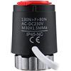 Wengart Attuatore Termoelettrico 230V, Normalmente Chiuso (NC), Attacco M30x1.5, 3W, con Indicatore Blu Telescopico Visibile, per Collettore Riscaldamento a Pavimento e Radiatori, Silenzioso