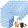 Panelee 10 Tappetini Assorbenti Impermeabili per Pipì di Piccoli Animali Tappeto per Gabbia Porcellini d'India Traversine Lavabili per Dormire Fodera per Coniglio Cavie (Blu, 18 x 24 Pollici)