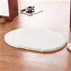 YAOTT Tappeto da Bagno Assorbente Antiscivolo Tappeto Peluche in Microfibra Spessi Lavabili in Lavatrice Tappetini Zerbinando Morbido Facile da Pulire per Vasca Doccia e Bagno Avorio 40X60CM