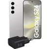 SAMSUNG Galaxy S24 Smartphone AI, Caricatore incluso, Display 6.2'' FHD+ Dynamic AMOLED 2X, Fotocamera 50MP, RAM 8GB, 256GB, 4.000 mAh, Marble Gray [Versione italiana]