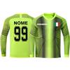 HDSD Maglia Portiere Personalizzata con Numero Nome Team Logo Maglietta Portiere Calcio per Donne Uomini e Bambini - Imbottitura sui Gomiti - Maglia da Portiere Bambino