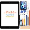 ARSSLY Touchscreen 2018 per iPad 6 9.7 A1893 A1954 Digitizer Schermo per iPad 6 con Home Buttone, Touch Screen Sostituzione per ipad 6th con Kit de Riparazione (Non LCD Display)