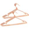 ABHENG 20 Pezzi Appendiabiti in metallo, antiruggine, salvaspazio, robusto, cromato, Scanalature Antiscivolo, Forte e Resistente, 42 x 0,3 x 21 cm (L x B x H), Oro Rosa, AIY0320R