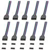 S SIENOC SIENOC 10x 4 Pin cavo di collegamento connettore rapido connettore RGB per il 4-pin 5050 3528 striscia di RGB LED pattuglia