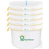 Hyindoor Bubble Bags 20L 5 Gallon Full Mesh 5 Bags Ice Bubble Bag Essence Extractor Kit
