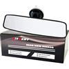 KITBEST Specchietto retrovisore guida accompagnato 240mm, universale | Ampio angolo, tazza di aspirazione regolabile, forte aspirazione, specchio interno per auto, 240 x 64 mm