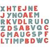 Smoby - 48 Lettere Magnetiche - Rosso e Verde - Apprendimento dell'Alfabeto - Compatibile con Qualsiasi Supporto Magnetico - dai 3 Anni