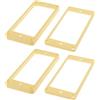 Be In Your Mind 4Pcs Humbucker Pickup Frame Humbucker Pickup Anelli di Montaggio Set Pickup Accessori Telaio Dritto per Chitarra Elettrica Plastica Crema