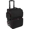Relavel Grande valigetta cosmetica, custodia cosmetica per parrucchiere, borsa organizer per parrucchiere, isolamento termico, anti-scottatura, trolley con ruote, 1 trolley, Trolley per cosmetici extra grande