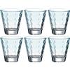 Leonardo Optic 025895 - Set di 6 bicchieri per acqua lavabili in lavastoviglie, bicchieri colorati in vetro, set di bevande, menta, 6 pezzi, 215 ml