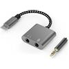 Cubilux Adattatore Lightning per Microfono e Cuffie per iPhone 14/13/12/SE/XR/XScon Porta Lightning, iPad 10.2, Air/Mini, Splitter Audio e Microfono 3,5 mm, Non compatibile con iPhone 15 o iPad USB C
