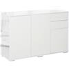 HOMCOM Mobiletto Multiuso in Legno per Soggiorno, Cucina, Ufficio con Apertura a Pressione, 117x36x74cm|Aosom