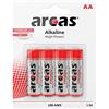 Arcas 11700406 LR6 - Batterie AA 1,5 V, confezione da 4, multicolore (confezione da 4) NA Multicolore