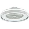 V-TAC VT-5022 Ventilatore LED da soffitto 45W AC-Motor corpo bianco e anello interno grigio con lampada led 35W 3IN1 color change e telecomando - 217935