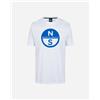North Sails Logo M - T-shirt - Uomo - Bianco