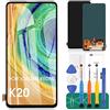 SRJTEK OLED per Xiaomi Mi 9T Schermo LCD Mi 9T PRO Sostituzione dello Schermo per Xiaomi Redmi K20 Display LCD K20 PRO Touch Digitizer Assembly M1903F10G Kit di Riparazione (con Funzione FigerPrint)