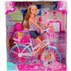 Simba Bambola Giro in bici Steffi Love Per Bambini da 3 + Anni - 105739050