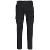 JACK & JONES Male - Pantaloni Cargo Carrot Fit, Nero/Dettagli: Solido., 27W x 30L