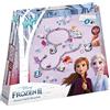 Totum FROZEN II Disney set di braccialetti di fascino: fai i tuoi braccialetti di fascino con charms, belle perline e adesivi di Anna ed Elsa