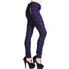 Ro Rox Banned Pantaloni Attillati Scozzesi a Quadri da Donna Emo Punk Moda Alternativa, Verde, S