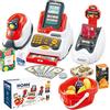 Navaris Supermercato Giocattolo Bambini da 3 Anni - Gioco Negozio con  Registratore Cassa - Banco Spesa Finta - Bancarella Frutta Verdura Mercato  Legno