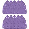 Trend Fogli abrasivi Delta Zirconio 102x151mm Grana 40 (10) | Per levigatrici delta: abrasivo al zirconio resistente, rimozione fine e lunga durata. AB/DET/40Z, 10 pz.