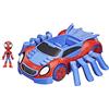 SPIDEY AND HIS AMAZING FRIENDS Hasbro Spidey e i Suoi Fantastici Amici - Ultimate Web-Crawler, Include Veicolo spara Colpi e Un Personaggio da 10 cm, per Bambini dai 3 Anni in su