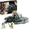 LEGO Star Wars Jedi Starfighter di Yoda, Set con Veicolo Giocattolo da Costruire, Giochi per Bambini da The Clone Wars con Minifigure del Maestro Yoda, Spada Laser e Figura del Droide R2-D2 75360