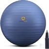 primasole Palla per esercizi per equilibrio, stabilità, fitness, allenamento, yoga, pilate a casa, ufficio e palestra, con pompa di gonfiaggio, palla per equilibrio per donne e uomini (55,1 cm, rosa
