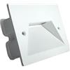 Generico UNIVERSO PUNTO LUCE SEGNAPASSO LED RETTANGOLARE COLORE BIANCO MONTAGGIO A INCASSO 503E 3W 24° DA ESTERNO IP65 (BIANCO NATURALE)