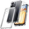 Cover Trasparente Per Xiaomi Redmi 13C Con Pellicola In Vetro Temperato – Custodia Sottile TPU Antiurto