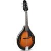 GEWA Mandolino A-1 Select - Tavola armonica in abete - Fondo/fasce in acero - Fori a F - Incl. custodia Premium - Finitura lucida Vintage Sunburst