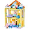 BIG-Bloxx - Casa giocattolo Peppa Pig (86 mattoncini da costruzione), grande casetta giocattolo Peppa Pig con famiglia Pig come personaggi da gioco, set completo di mattoncini per bambini a partire
