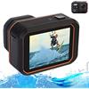 0℃ Outdoor Action Camera 4K 24FPS Waterproof Ultra HD Camcorder Wifi Sports Helmets, Stabilizzazione Elettronica Dell'immagine, Impermeabile IP68 Professionale, Telecomando Wireless Intelligente,Nero