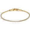 Traveller Bracciale tennis da donna - placcato oro 22 carati - Cristalli Preciosa - 157416