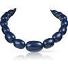 ZAVANA Grande Collana Blu per Donna, Spessa e Fatta a Mano - Eleganti Gioielli Bohémien di Bigiotteria