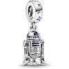 Generic Ciondolo Star Wars R2-D2 in argento Sterling 925 compatibile con Pandora, Trollbeads, Chamilia, Biagi e altri braccialetti con ciondoli del Regno Unito., Metallo